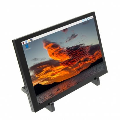 تصویر  نمایشگر 10.1 اینچ IPS رنگی با تاچ خازنی 1280x800 با ورودی HDMI مخصوص رزبری پای