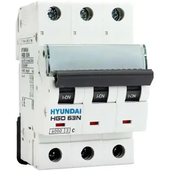 کنتاکتور کلید مینیاتوری سه فاز هیوندای HGD 63N 3P-2-63 آمپر
