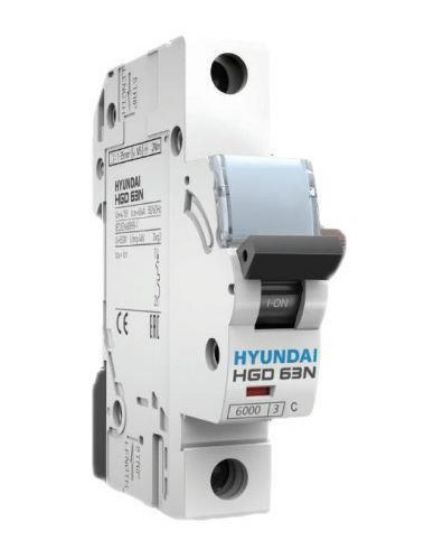 کنتاکتور کلید مینیاتوری هیوندای 10 آمپر تک فاز hgd63n